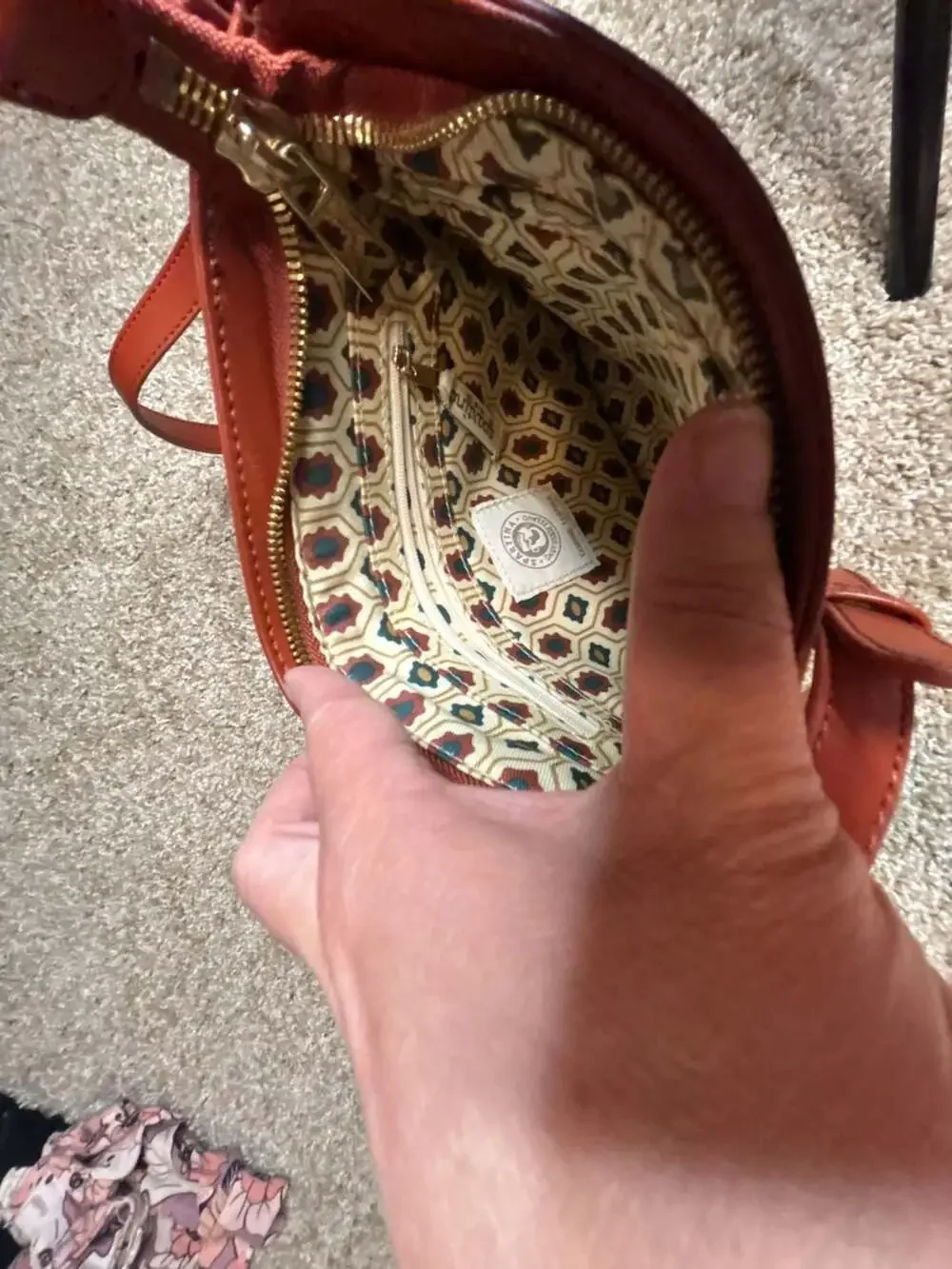Spartina 449 Brown Leather Crossbody Bag